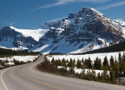 سفر جاده ای زمستانی به Icefields Parkway